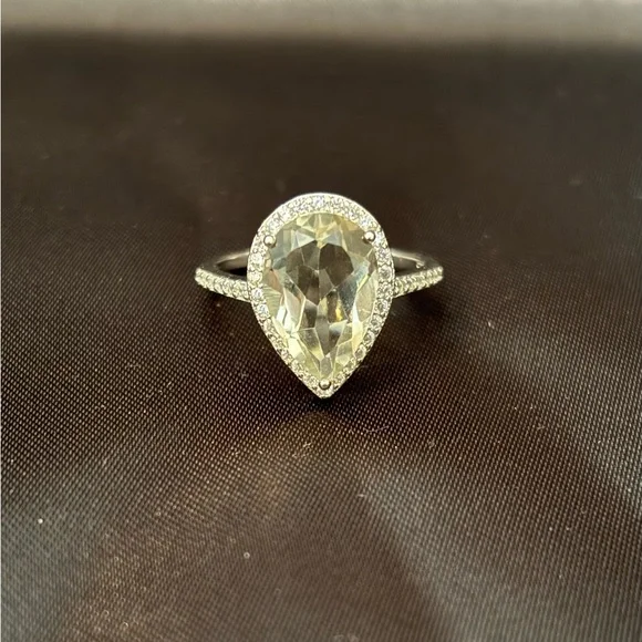 NEW Natural Green Amethyst Ring - Size 6 - Picture 4 of 5